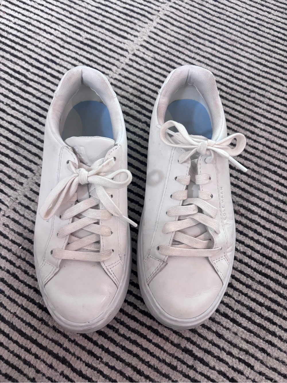 White Cole Haan Leather Sneakers
